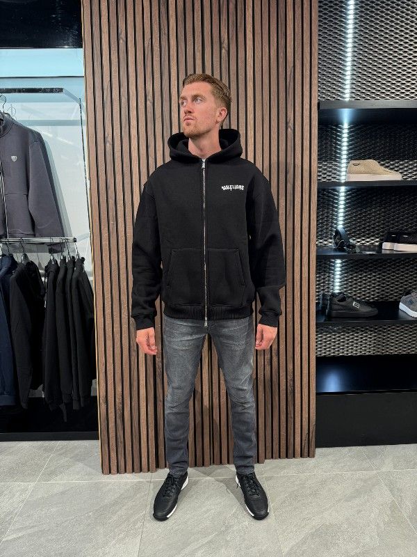 Malelions - Men Graffiti Zip Hoodie - Zwart