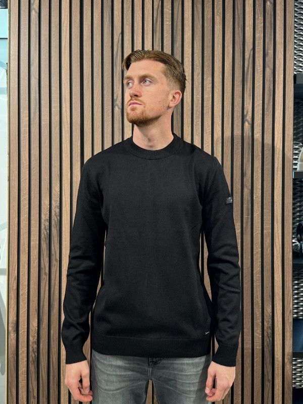 Malelions - Men Knitted Crewneck - Zwart
