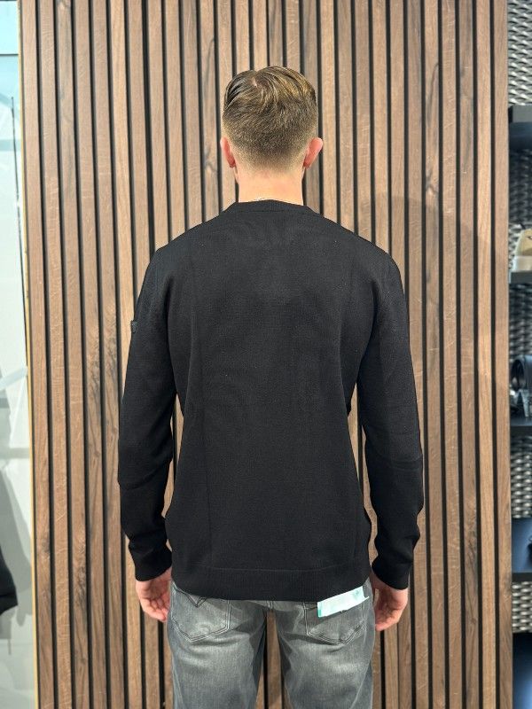 Malelions - Men Knitted Crewneck - Zwart