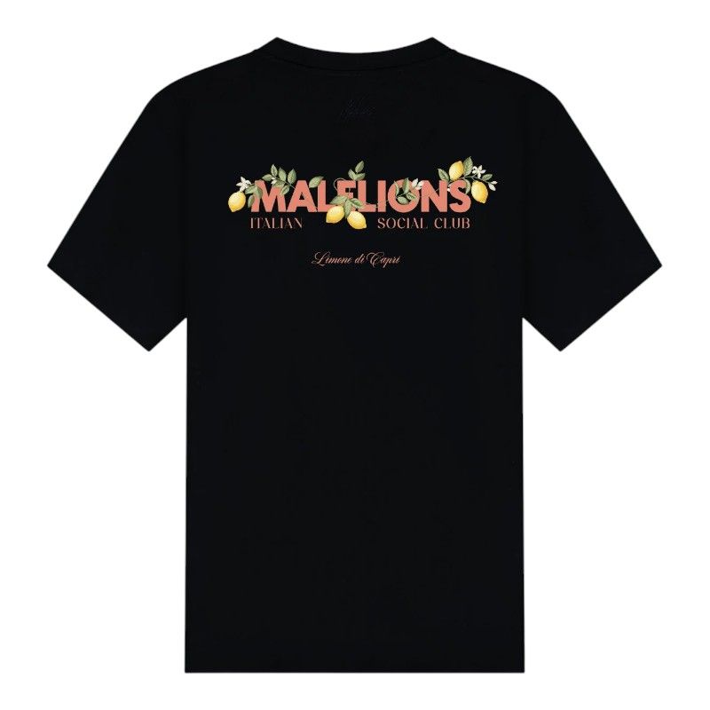 Malelions - Men Limone Di Caprio T-shirt - Zwart