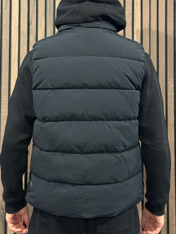 Malelions - Men Matt Crinkle Padded Vest - Zwart