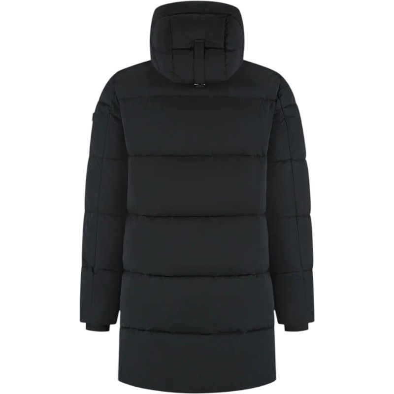 Malelions - Men Mid Lenght Puffer Jacket - Zwart