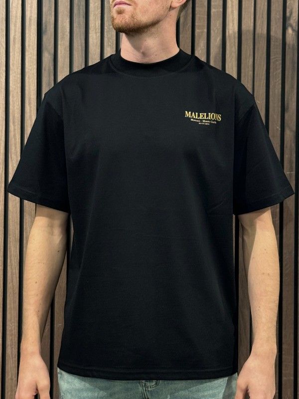 Malelions - Men Monaco T-shirt - Zwart