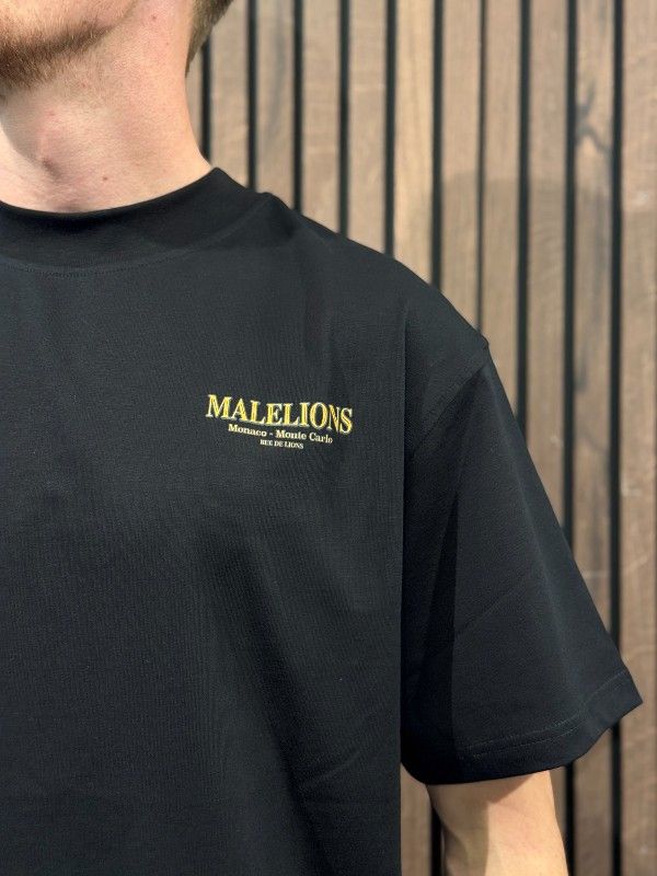 Malelions - Men Monaco T-shirt - Zwart