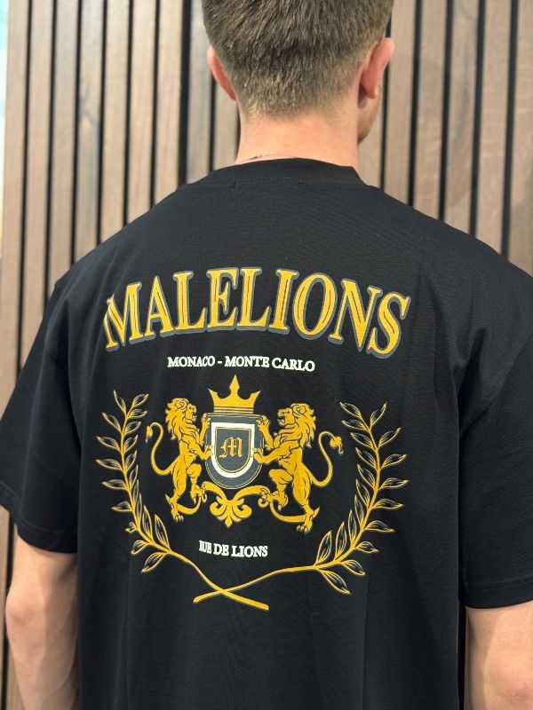 Malelions - Men Monaco T-shirt - Zwart