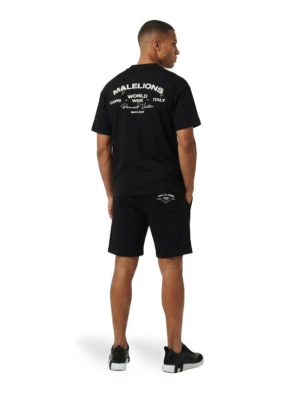 Malelions - Men Permanent Vacation T-shirt - Zwart