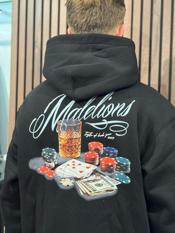 Malelions - Men Playing Cards Hoodie - Zwart