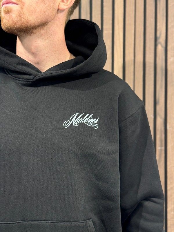 Malelions - Men Playing Cards Hoodie - Zwart