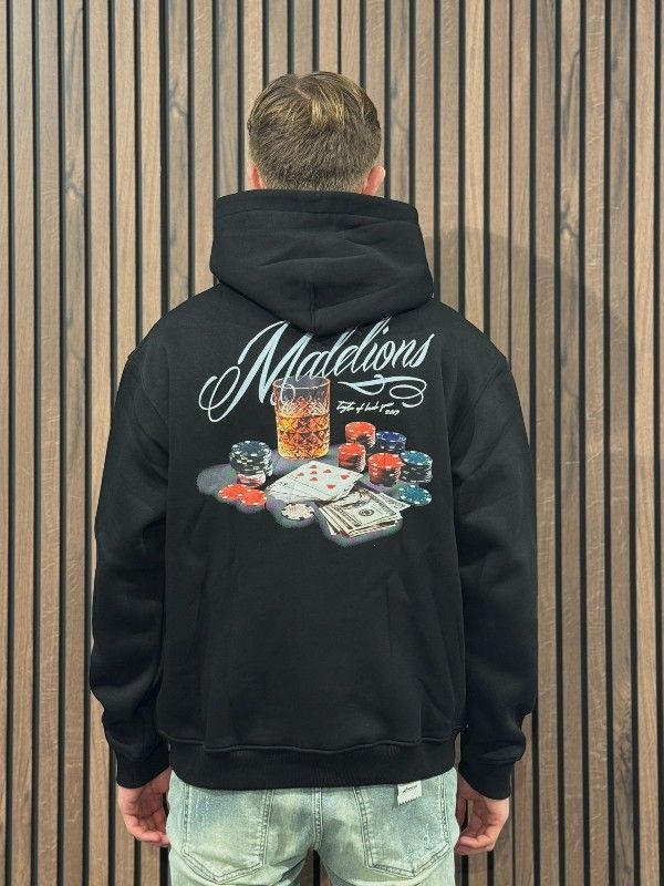 Malelions - Men Playing Cards Hoodie - Zwart