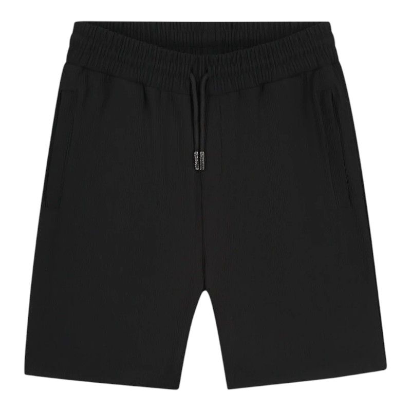 Malelions - Men Ribbed Shorts - Zwart