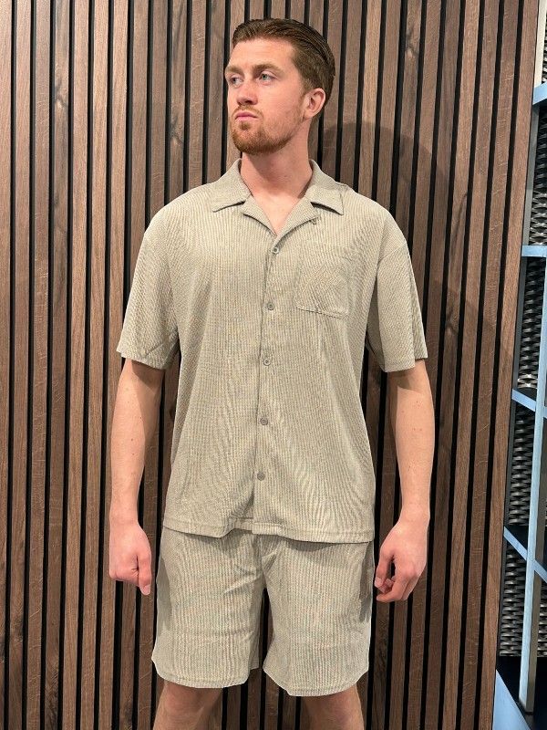 Malelions - Seersucker Set - Beige