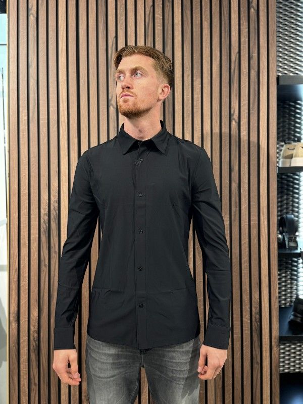 Malelions - Men Stretch Shirt - Zwart
