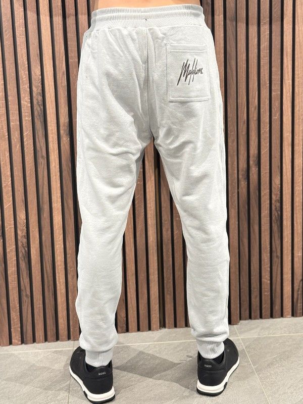 Malelions - Men Striped Signature Sweatpants - Grijs