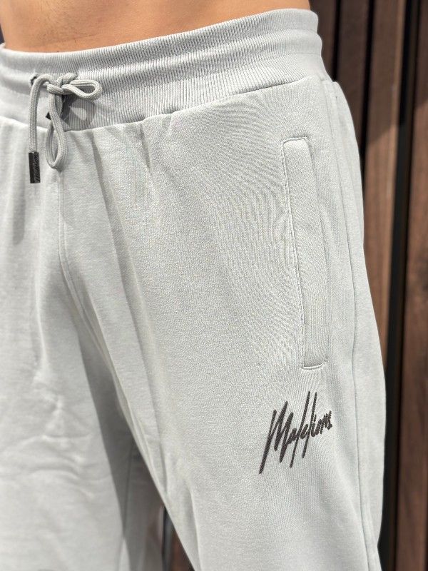 Malelions - Men Striped Signature Sweatpants - Grijs