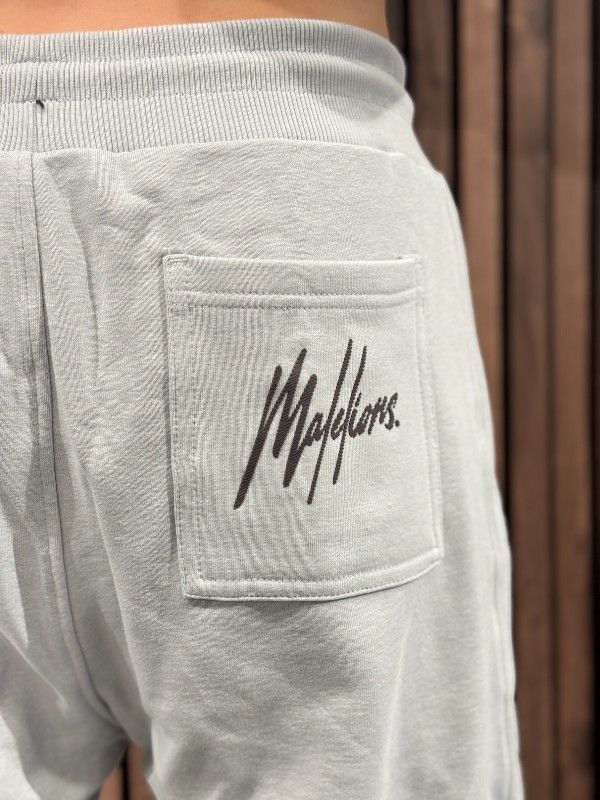Malelions - Men Striped Signature Sweatpants - Grijs