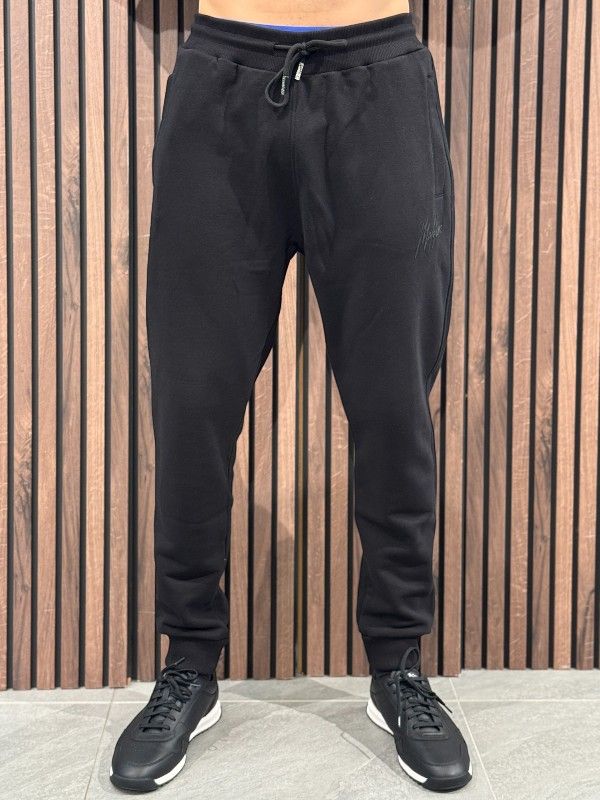 Malelions - Men Striped Signature Sweatpants - Zwart