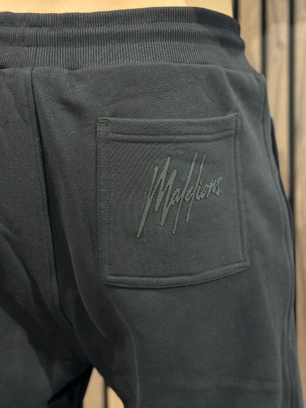 Malelions - Men Striped Signature Sweatpants - Zwart