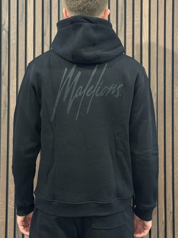Malelions - Men Striped Signature Tracksuit - Zwart