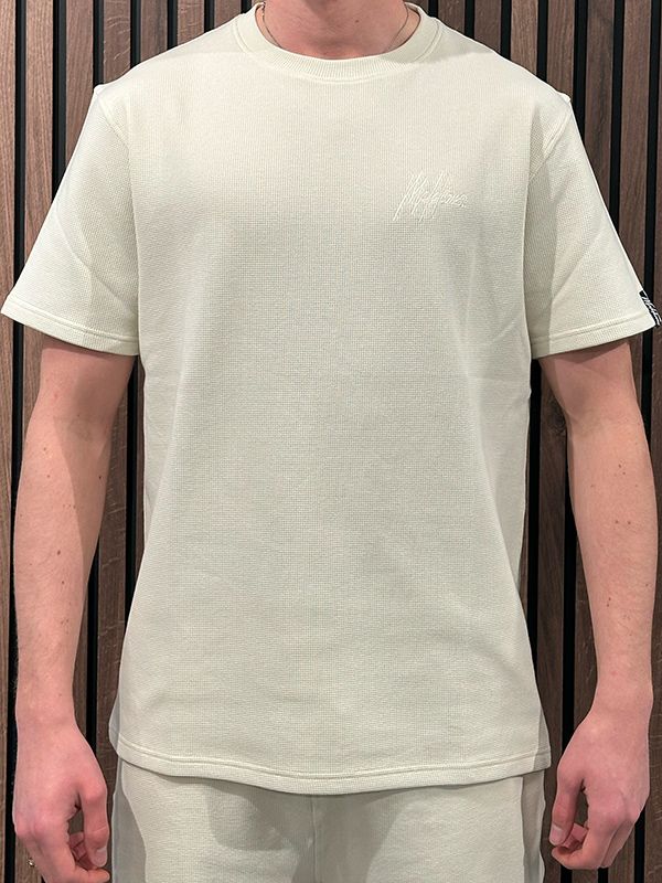 Malelions - Signature Waffle T-shirt - Beige