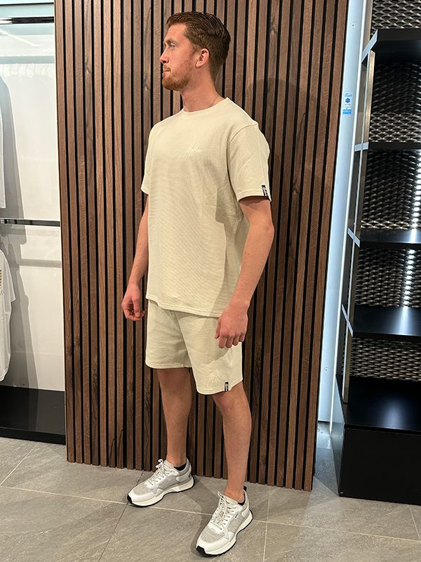 Malelions - Signature Waffle T-shirt - Beige