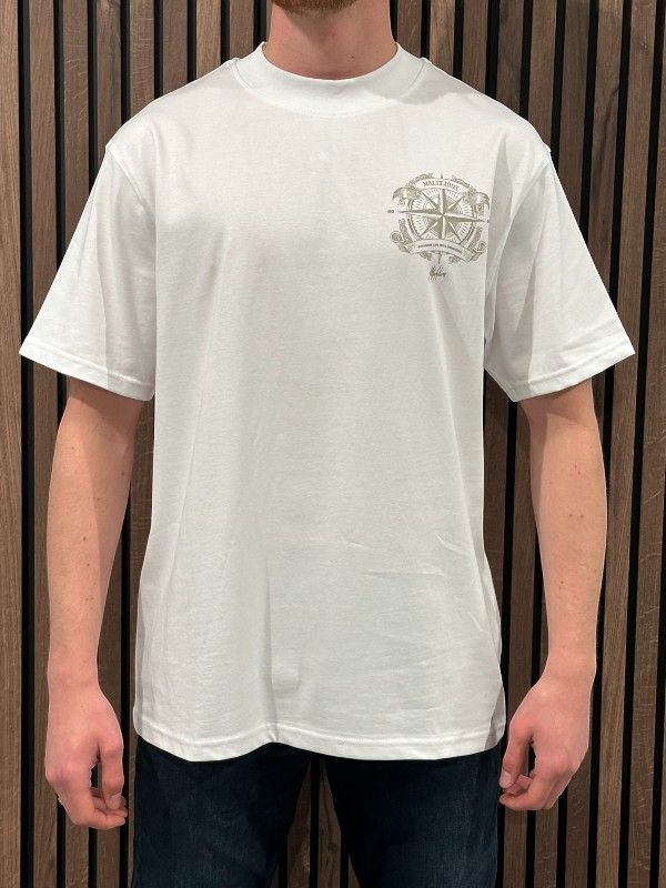Malelions - Malelions Men Compass T-shirt - Wit