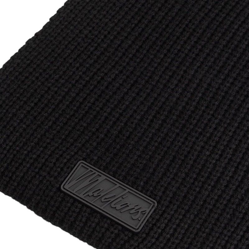 Malelions - Malelions Men Ribbed Beanie Scarf Set - Zwart