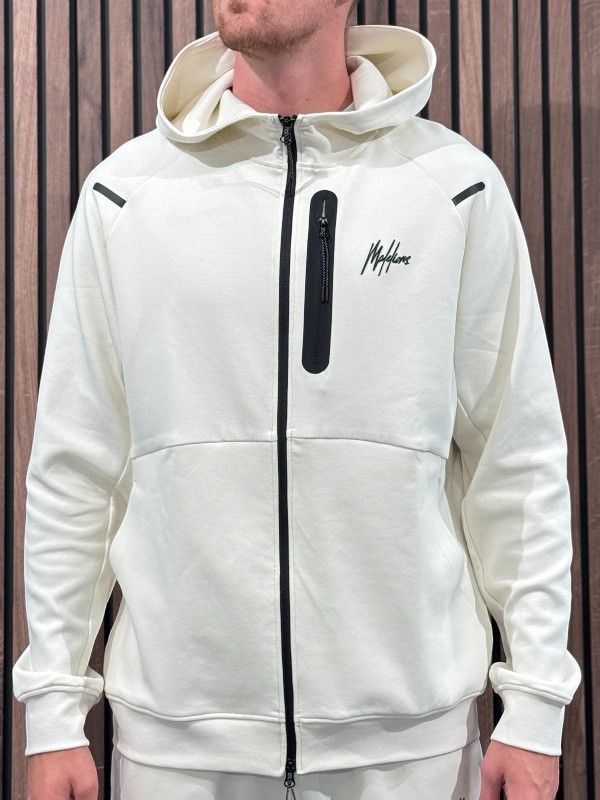 Malelions - Sport Counter Zip Hoodie - Wit