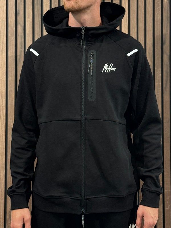 Malelions - Sport Counter Zip Hoodie - Zwart