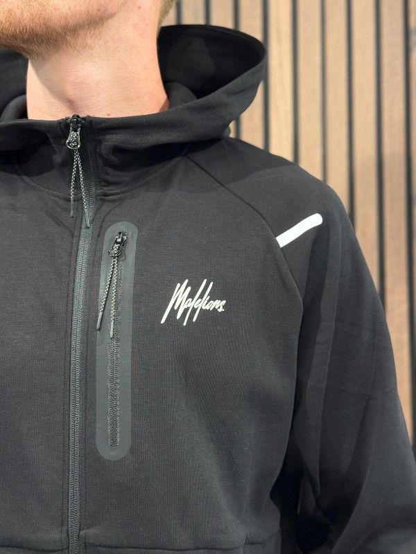 Malelions - Sport Counter Zip Hoodie - Zwart