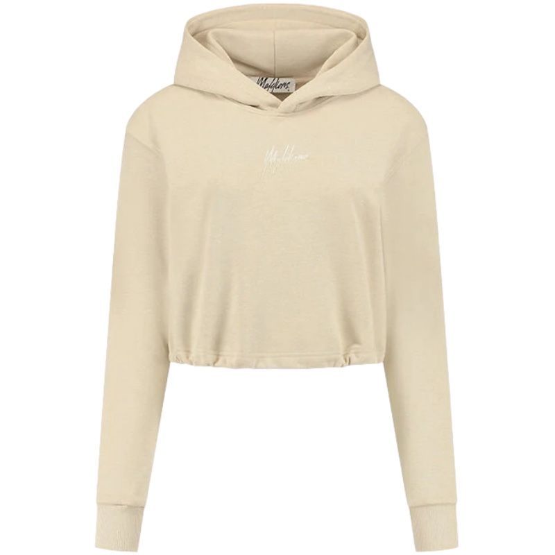 Malelions - Women Kiki Crop Hoodie - Beige