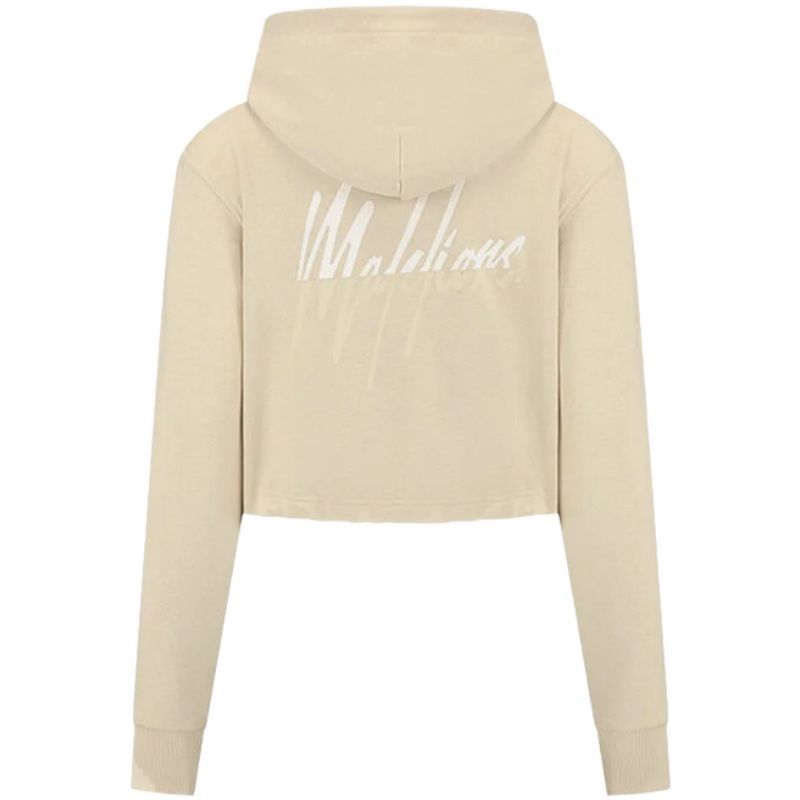 Malelions - Women Kiki Crop Hoodie - Beige