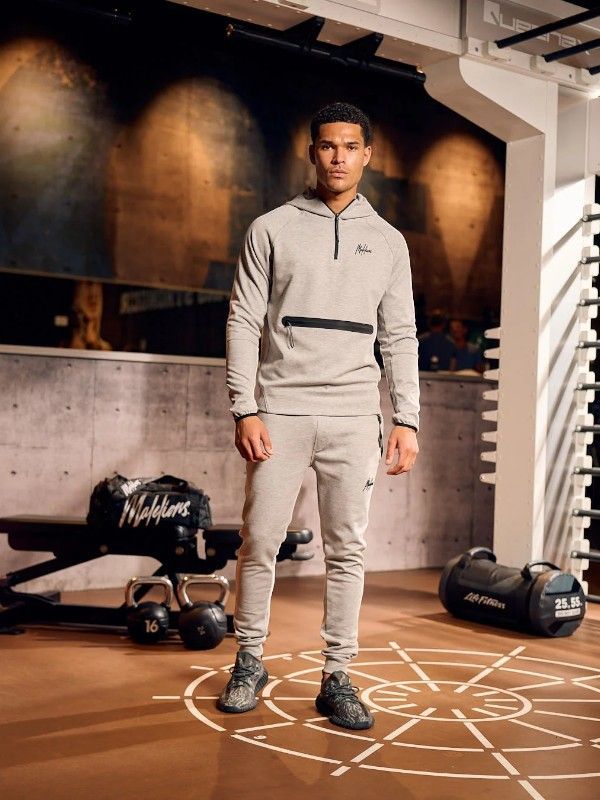 Malelions - Malelions Sport Counter Half Zip - Grijs