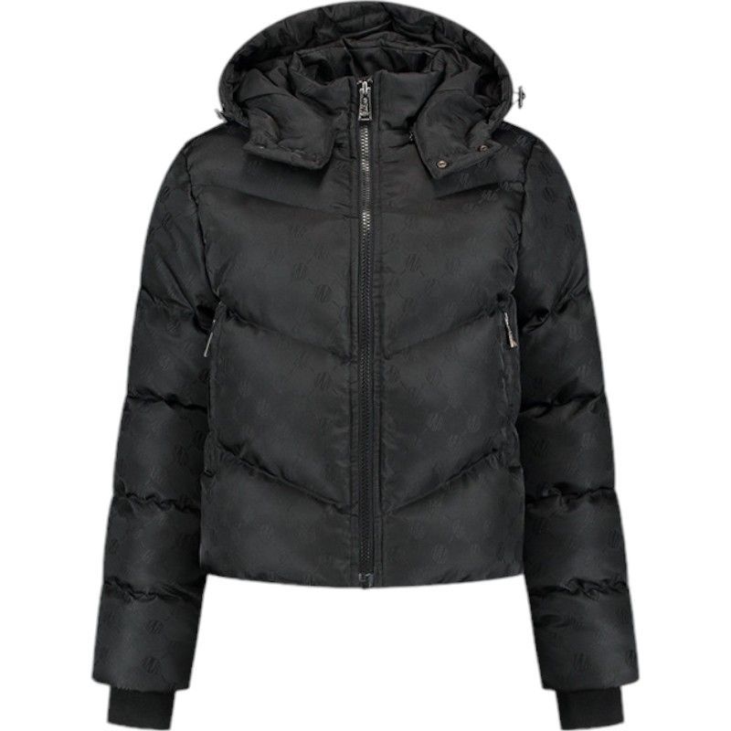 Malelions - Women Monogram Puffer Jacket - Zwart