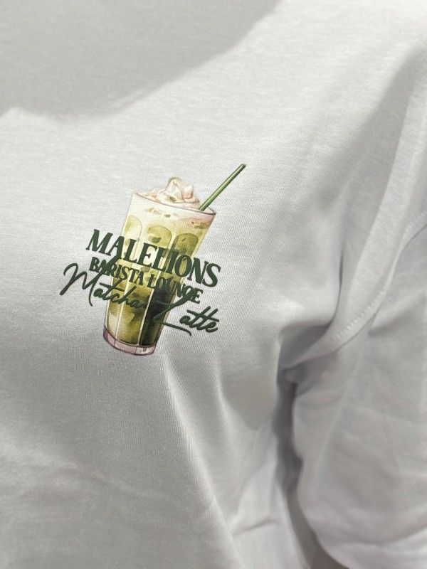 Malelions - Woman Barista Lounge Oversized T-shirt - Wit