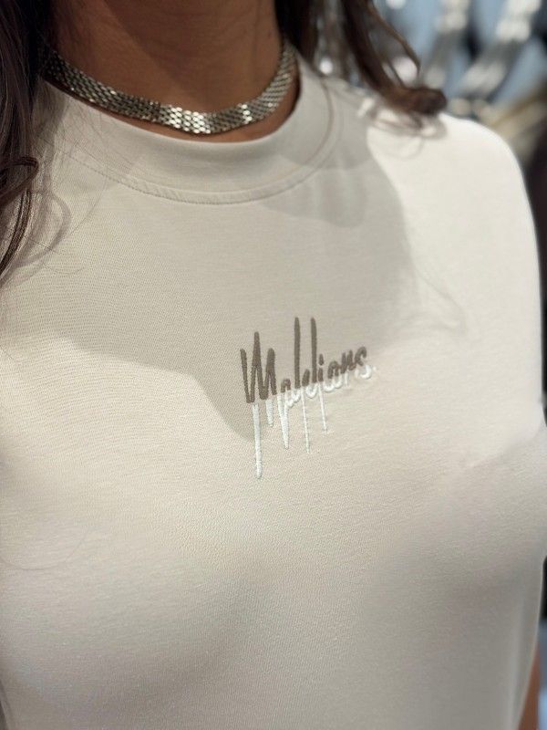 Malelions - Woman Kiki T-shirt - Beige