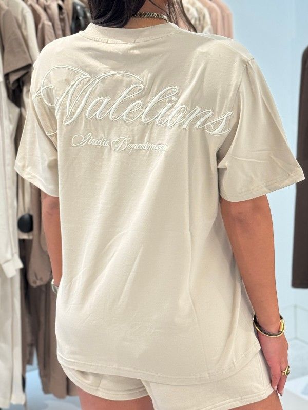 Malelions - Woman Kylie T-shirt - Beige
