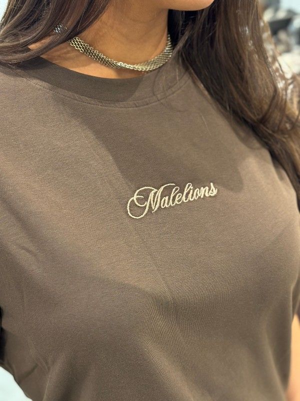 Malelions - Woman Kylie T-shirt - Bruin