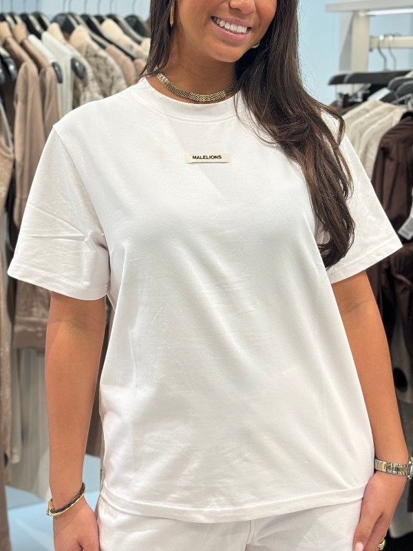 Malelions - Woman Patch Logo T-shirt - Roze