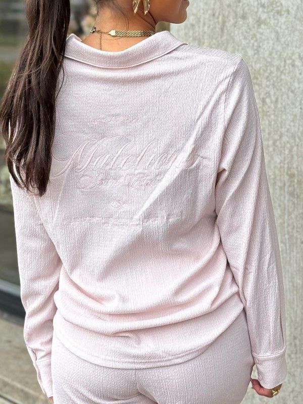 Malelions - Woman Seersucker Shirt - Roze