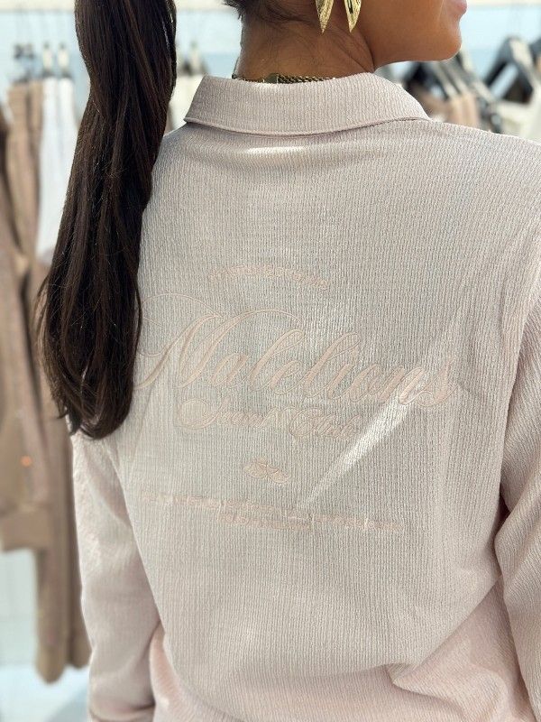 Malelions - Woman Seersucker Shirt - Roze