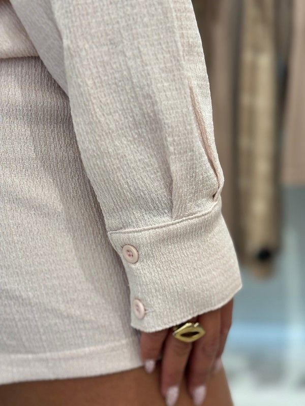 Malelions - Woman Seersucker Shirt - Roze