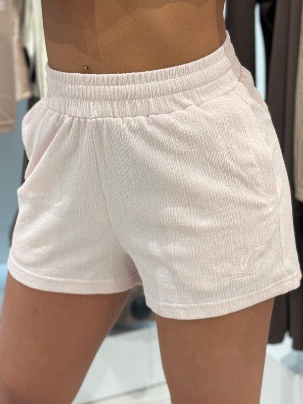 Malelions - Woman Seersucker Shorts - Roze