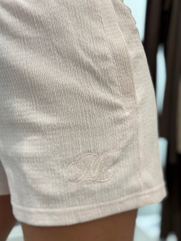 Malelions - Woman Seersucker Shorts - Roze