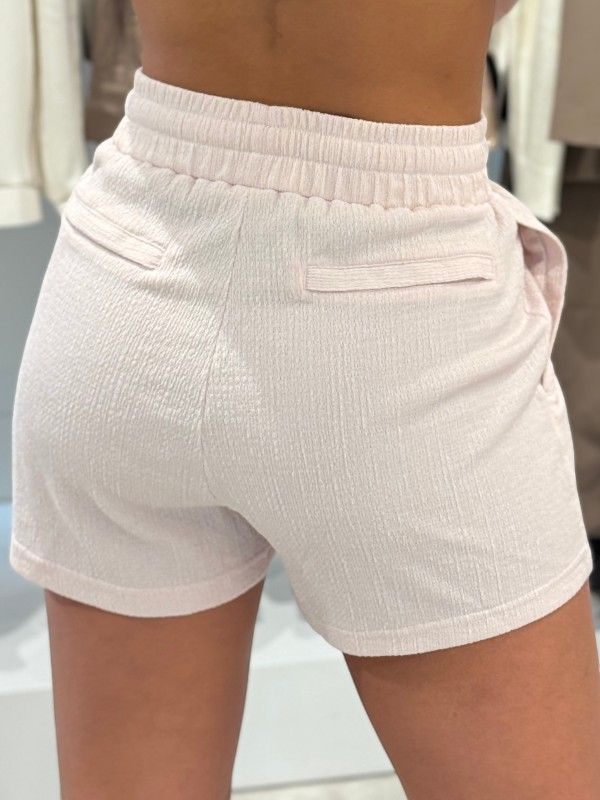 Malelions - Woman Seersucker Shorts - Roze