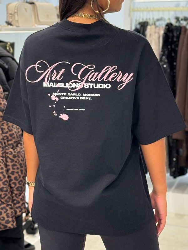 Malelions - Women Collectors Oversized T-Shirt - Zwart