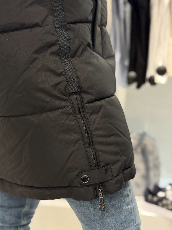 Malelions - Women Mid Length Puffer Jacket - Zwart