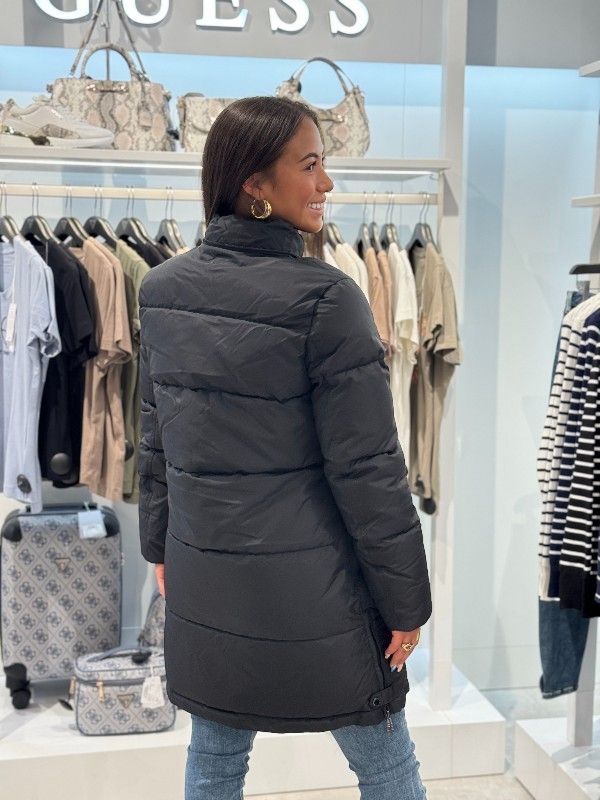 Malelions - Women Mid Length Puffer Jacket - Zwart