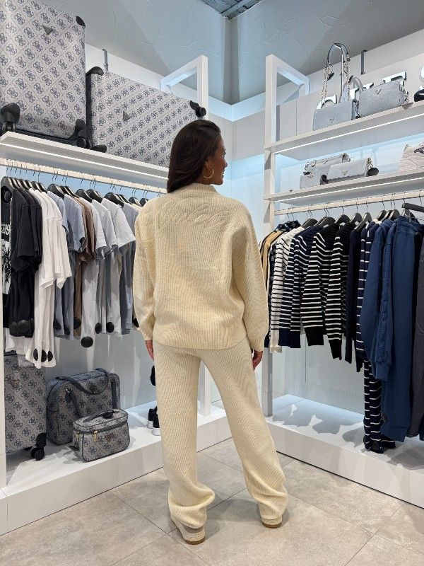 Malelions - Women Oversized Knit Set - Beige