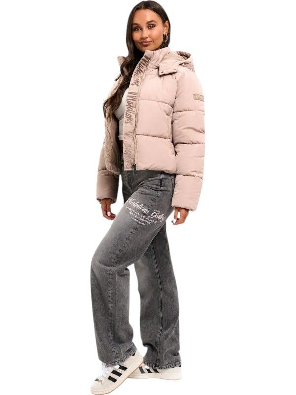 Malelions - Women Signature Puffer Jacket - Beige