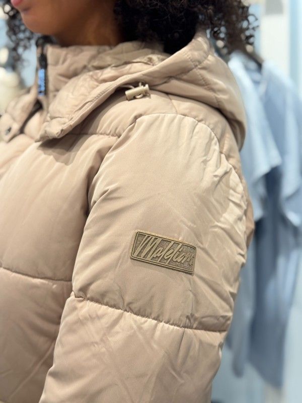 Malelions - Women Signature Puffer Jacket - Beige